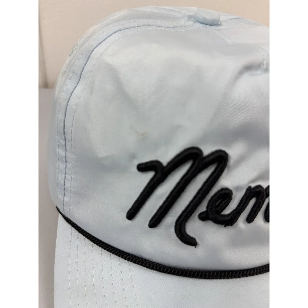Bad Birdie Hat Snap Back Cap One Size Blue Satin Member Rope Golf Mens